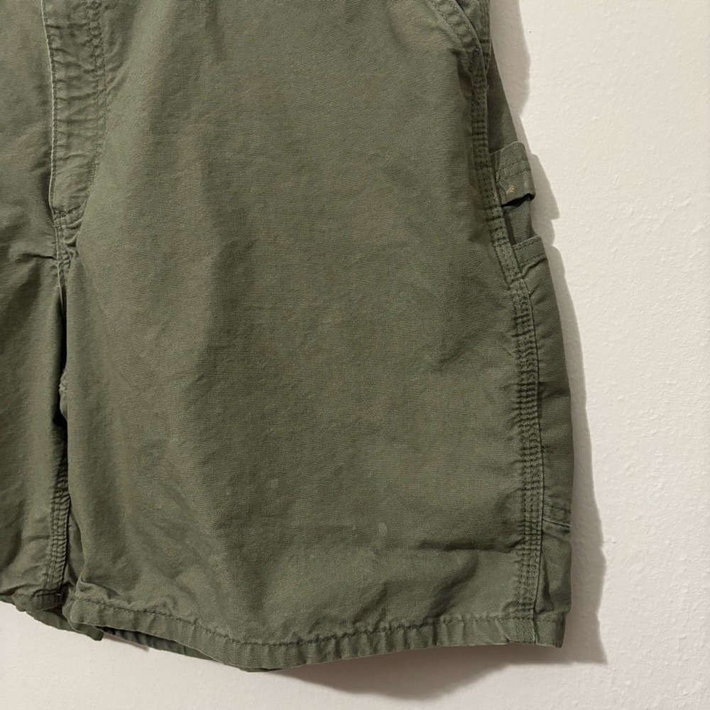 Carhartt Green Cargo Shorts Relaxed Fit Cotton - Picture 2 of 7